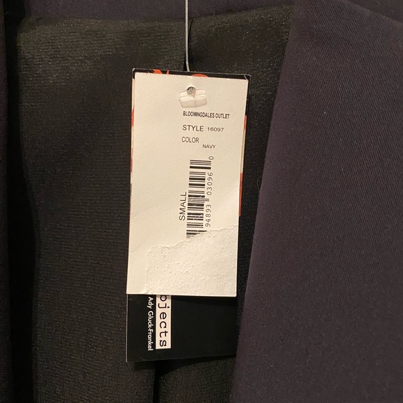 Necessary Objects Navy Blazer Small NWT New - Picture 2 of 2